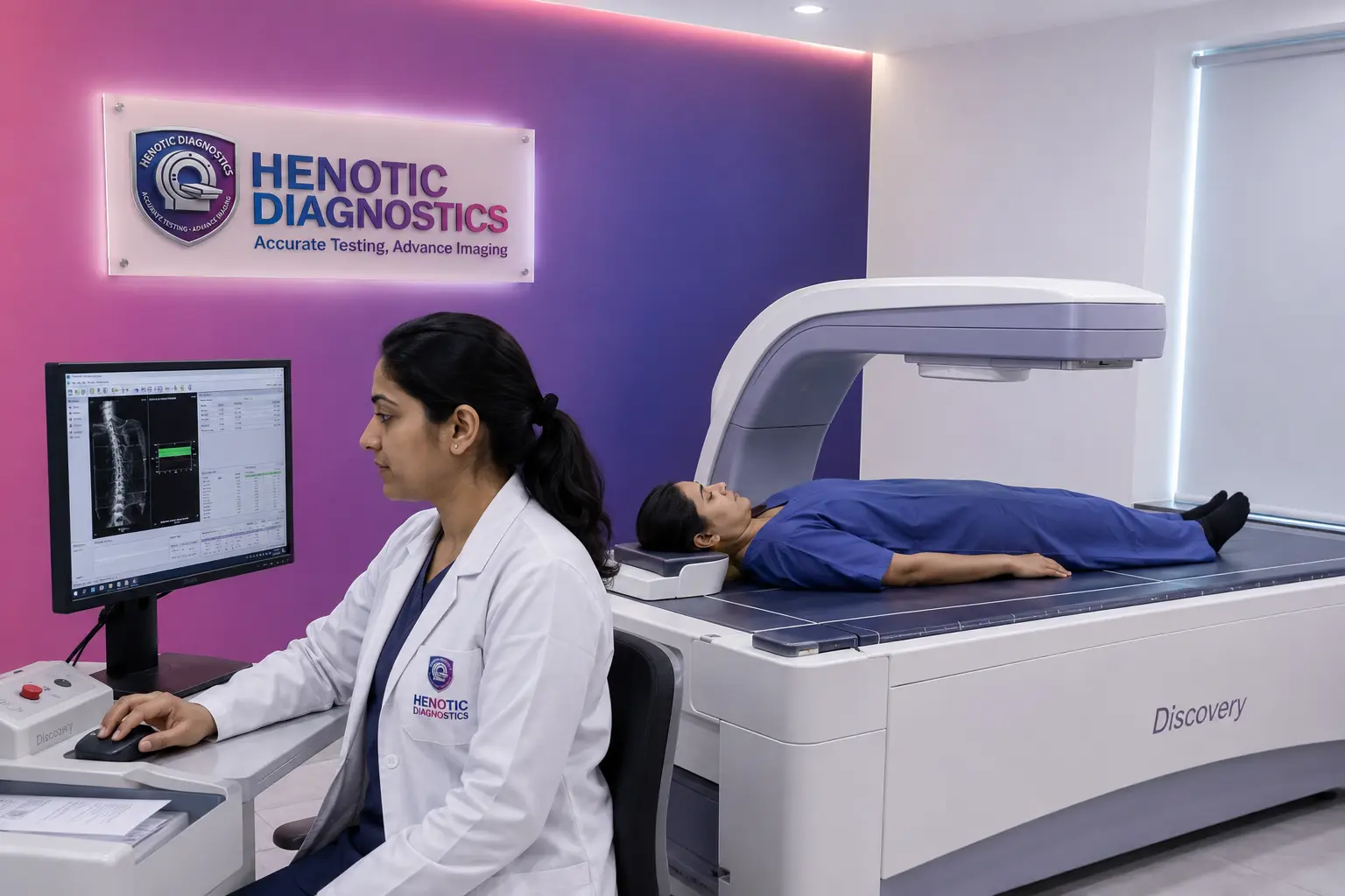 Whole body DEXA scan for bone health assessment