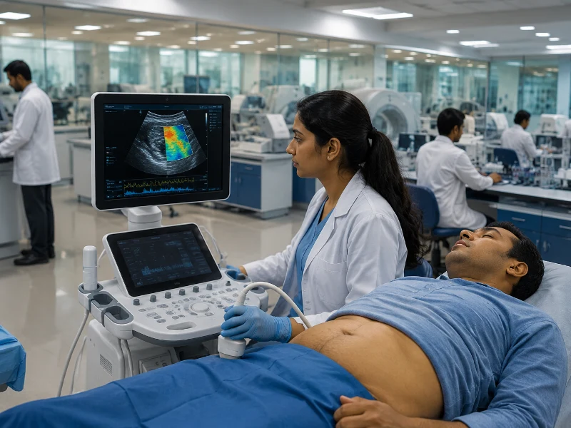 Advanced non-invasive shear wave liver elastography system performing a high-precision tissue stiffness mapping sequence