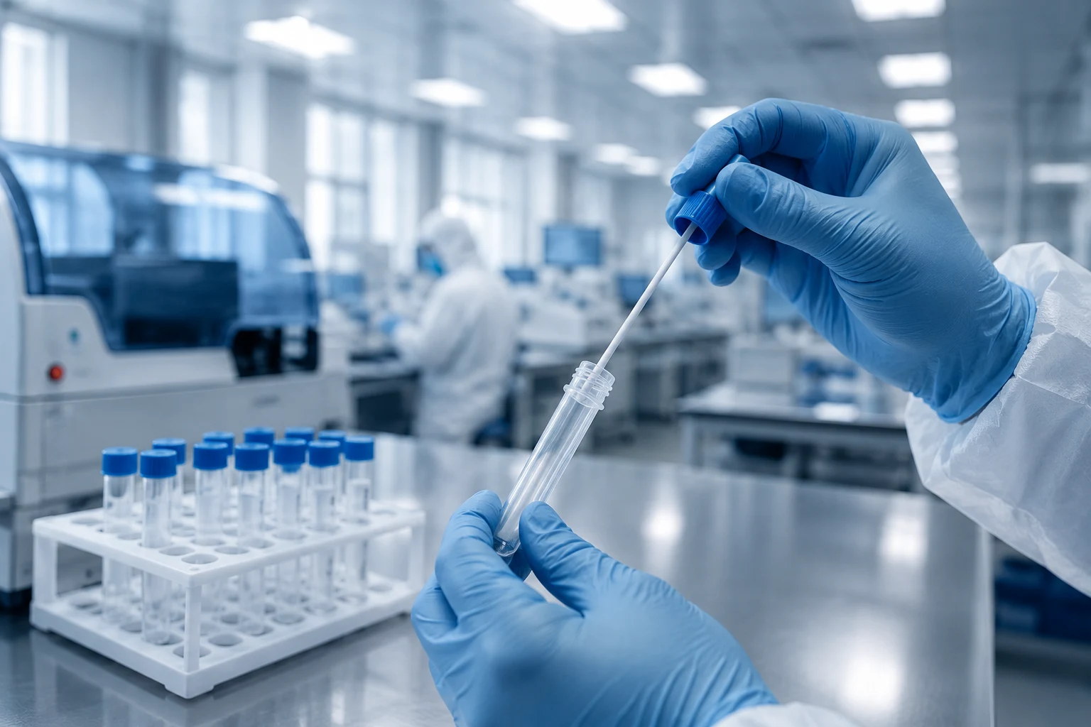Advanced molecular thermal cycler processing high-precision COVID-19 RT-PCR diagnostic samples