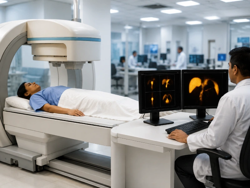 Advanced nuclear medicine imaging system performing a high-precision hepatobiliary functional scan