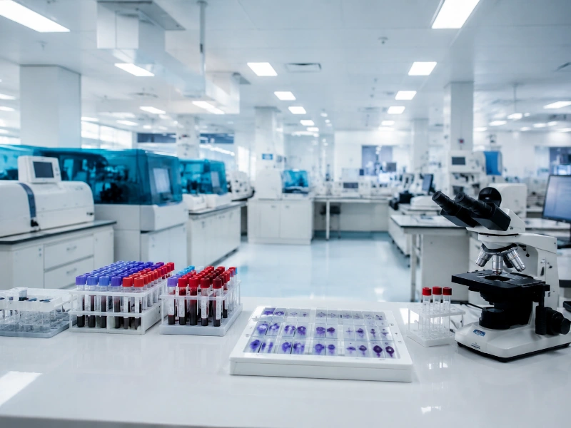 Advanced pathology test equipment and clinical sample handling area