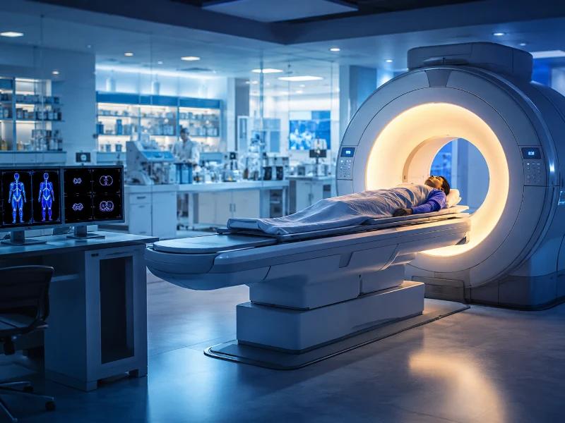 Advanced multi-slice PET-CT hybrid system performing a high-precision preventive whole-body PET cancer screening scan