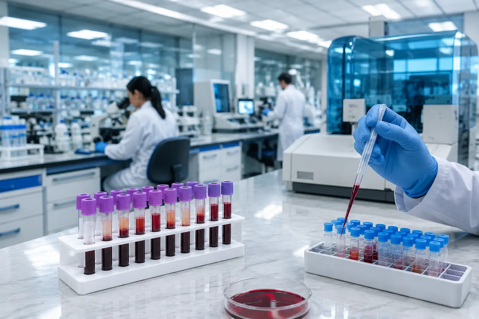 Advanced automated immunoassay analyzer processing specialized oncology tumor marker panels