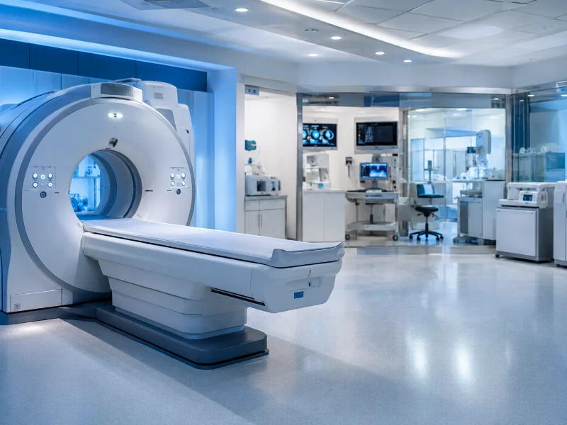 Advanced molecular cardiac PET CT scan system performing a high-precision myocardial perfusion and viability fusion check
