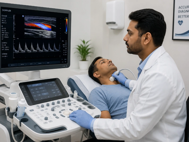 Professional doppler scan imaging at Henotic Diagnostics Kharghar
