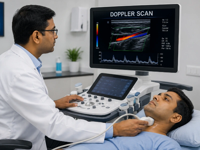 Doppler scan imaging Machine at Henotic Diagnostics Kharghar