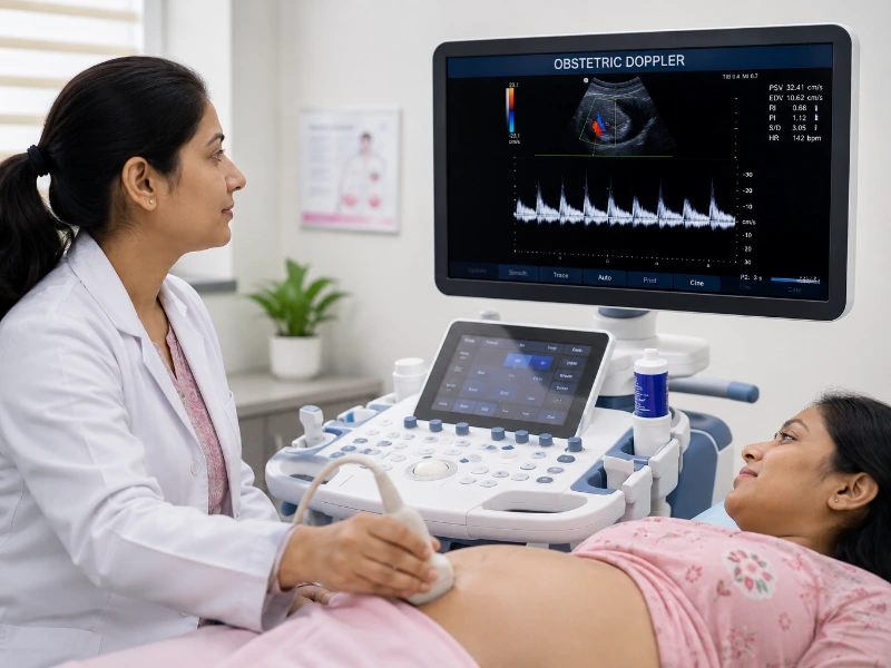 Obstetric doppler ultrasound imaging Machine at Henotic Diagnostics Kharghar