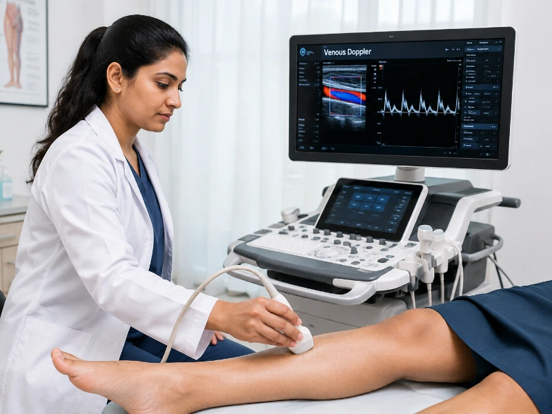 Venous doppler ultrasound imaging Machine at Henotic Diagnostics Kharghar